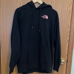 The North Face Women’s Black and Pink Hoodie